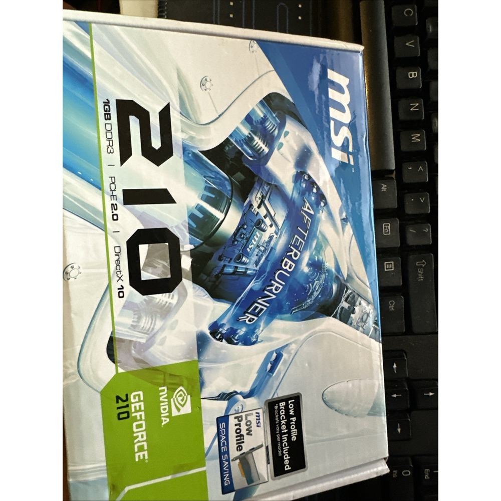 MSI NVIDIA GeForce N210-MD1G/D3 Low-Profile Graphics Card PCI-E 2.0 1GB DDR3
